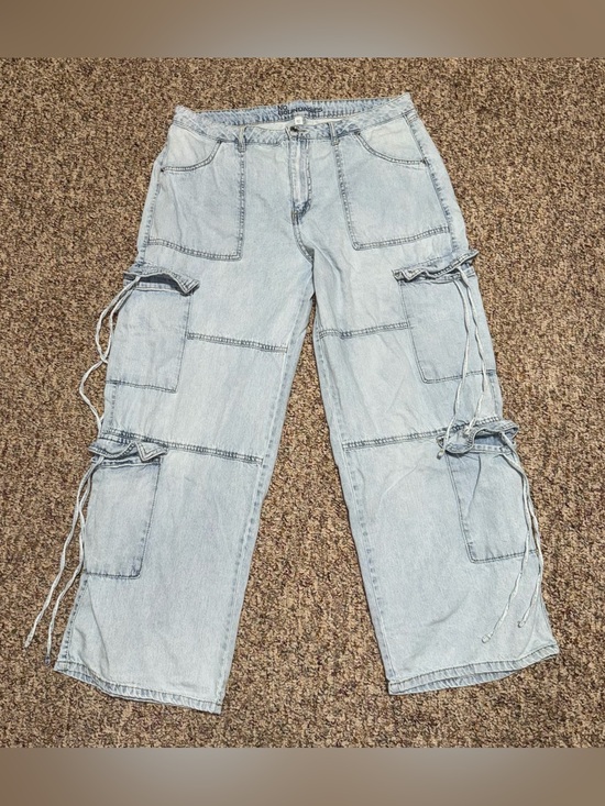 No Boundaries Denim - Y2K Vintage 90s baggie jeans women's size 16 skater wide leg hip hop grunge